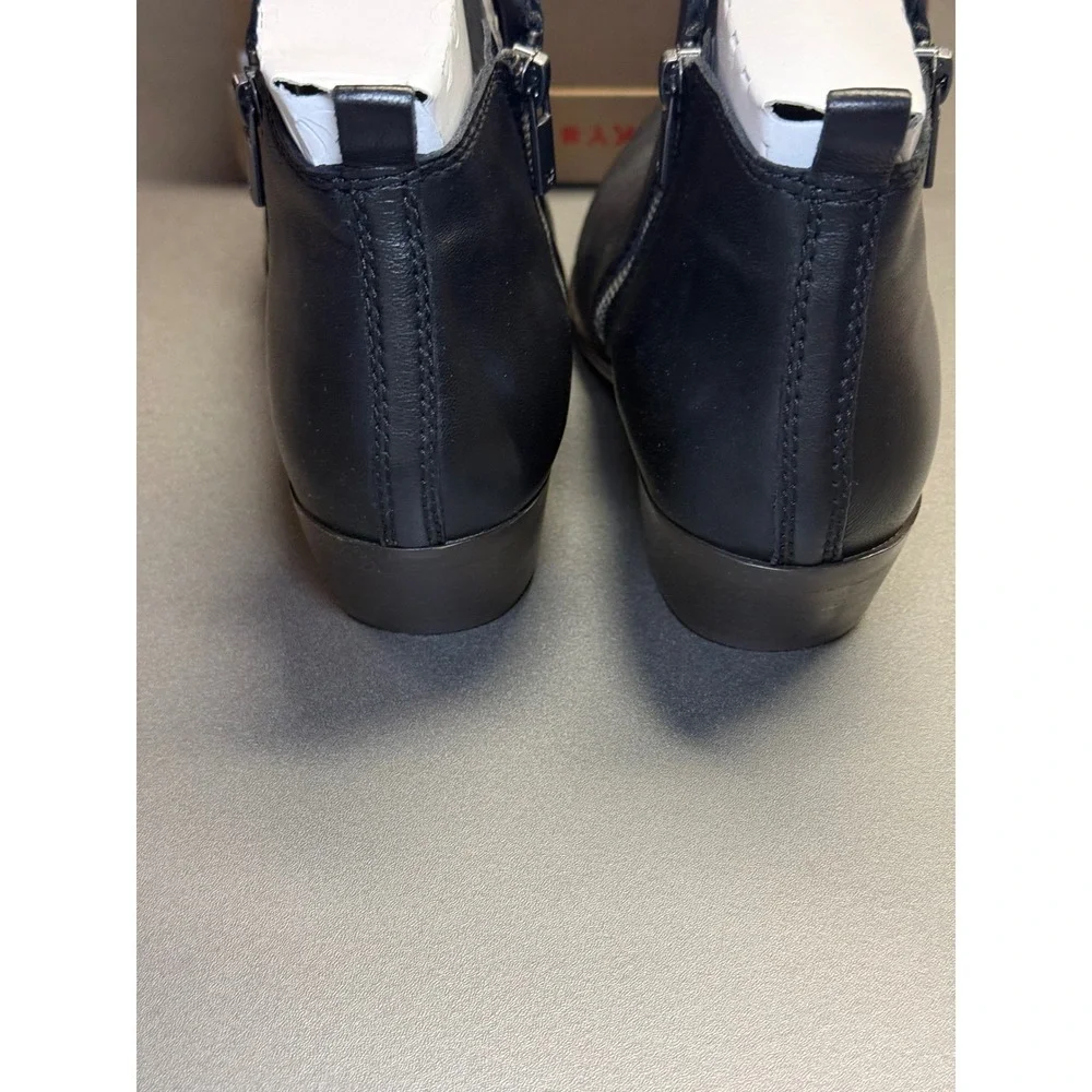 Lucky‎ Brand Basel Black Leather Ankle Boots LK-BASEL 9.5M Womens Booties